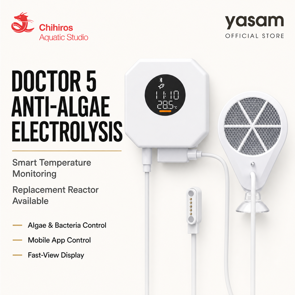 CHIHIROS - Doctor 5 Anti Algae Electrolysis with Smart Monitoring Temperature Latest 2025 Model