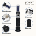 YASAM - Portable Handheld Salinity Refractometer 0-100 Aquarium Salt Water Measurement