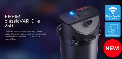 EHEIM - classicVARIO+e  Smart classic external ﬁlter with wireless WIFI APP Control