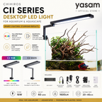CHIHIROS - Lampu LED Desktop Seri CII untuk Akuarium Aquascape dengan Bluetooth Bawaan (C2 RGB/ C2 Putih)