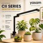CHIHIROS - Lampu LED Desktop Seri CII untuk Akuarium Aquascape dengan Bluetooth Bawaan (C2 RGB/ C2 Putih)