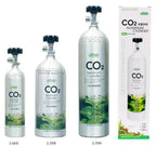 ISTA- Shiny Smooth CO2 filled Cylinder 1L, 2L, 3L with knob and side facing for solenoid joint