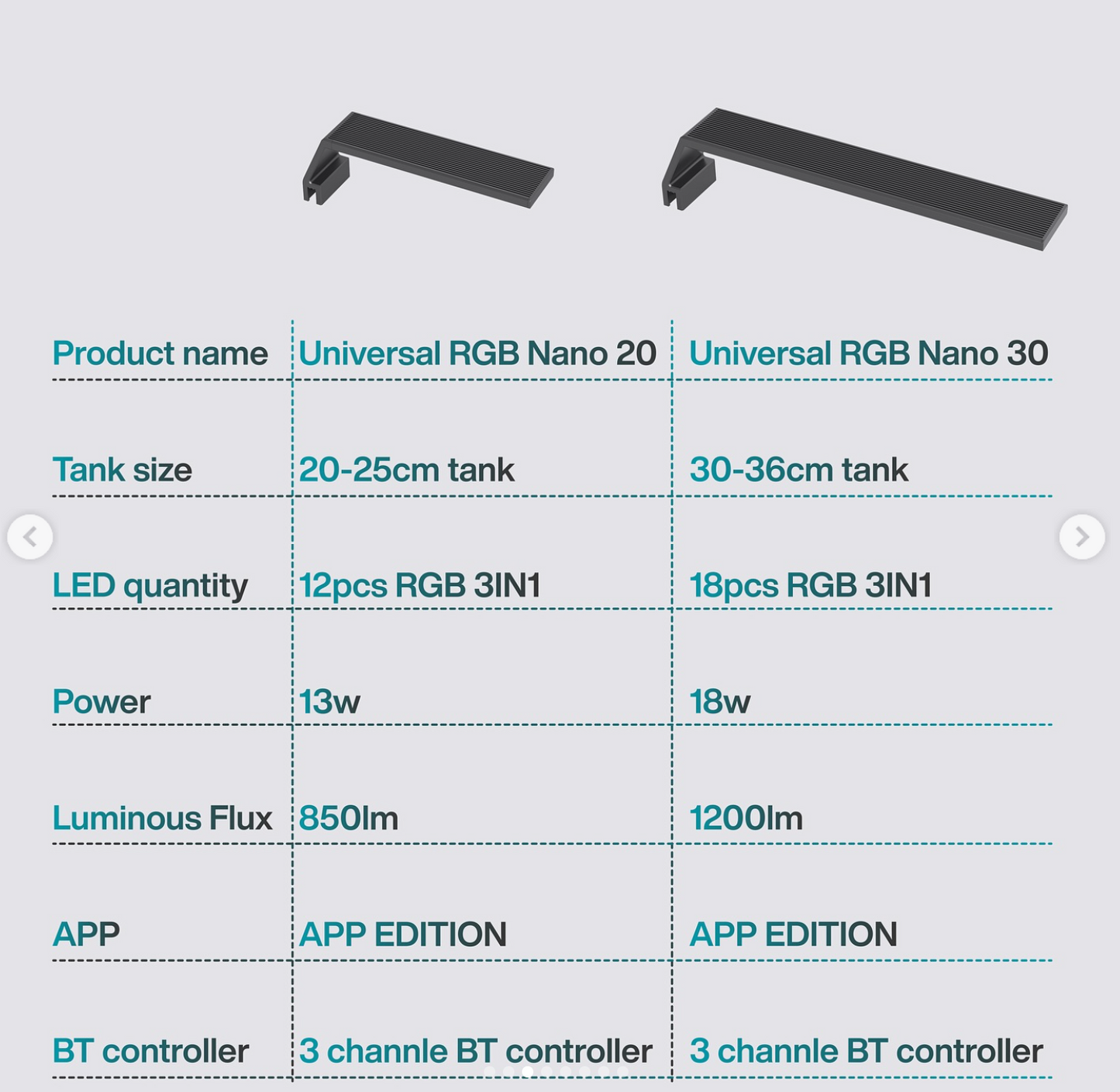 CHIHIROS - Universal RGB Nano Aquascape Smart Light Full Spectrum for Nano Tanks