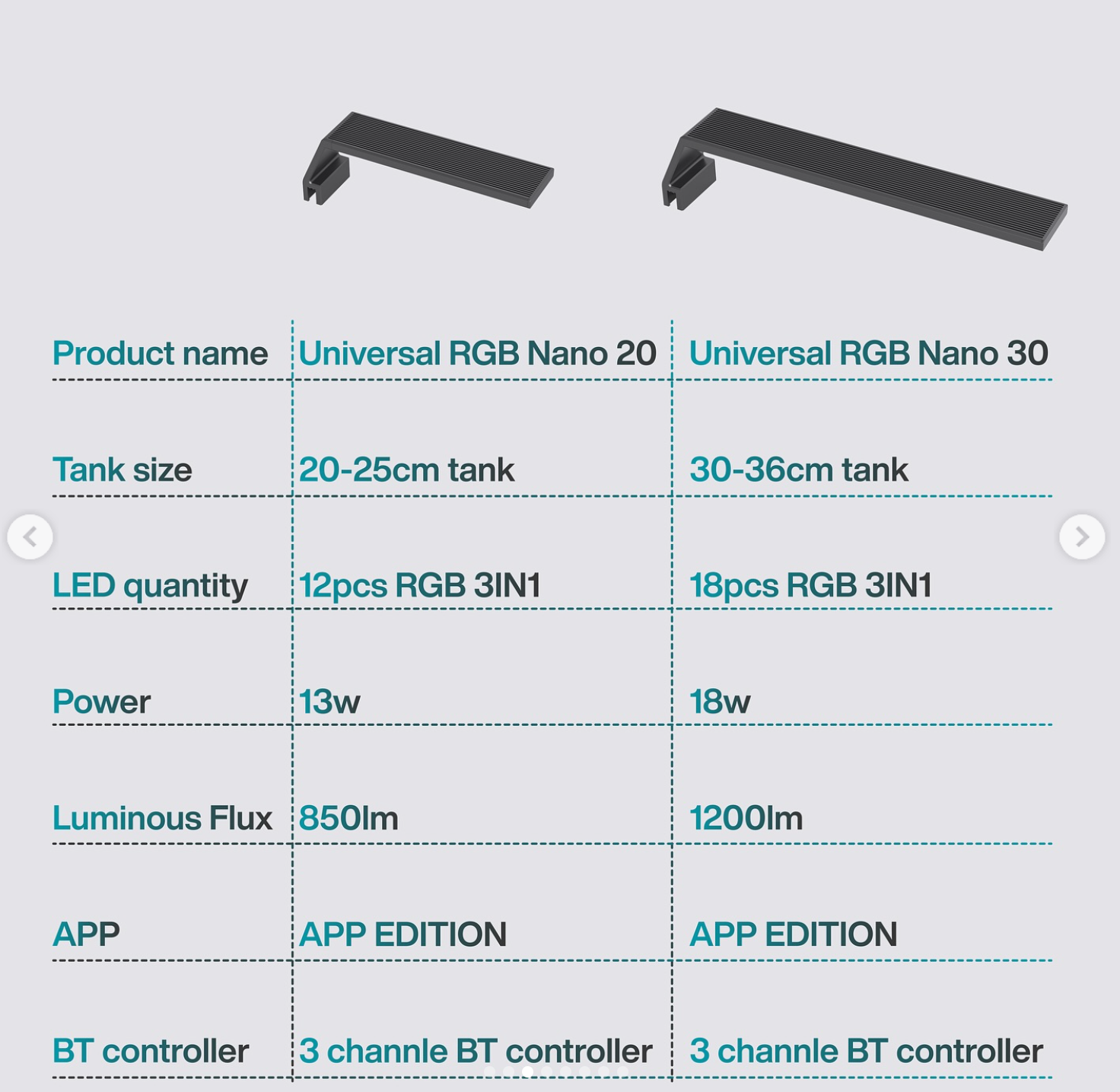 CHIHIROS - Universal RGB Nano Aquascape Smart Light Full Spectrum for Nano Tanks