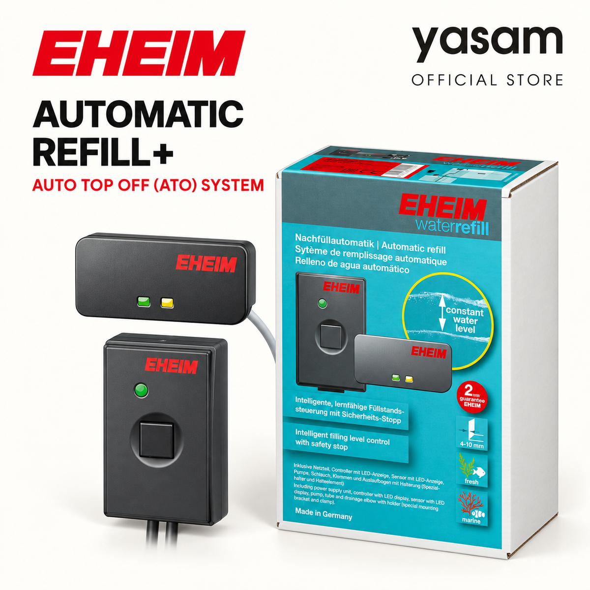 EHEIM Waterrefill Automatic Refill+ ATO System Auto Top Off for Aquarium Water Level Controller