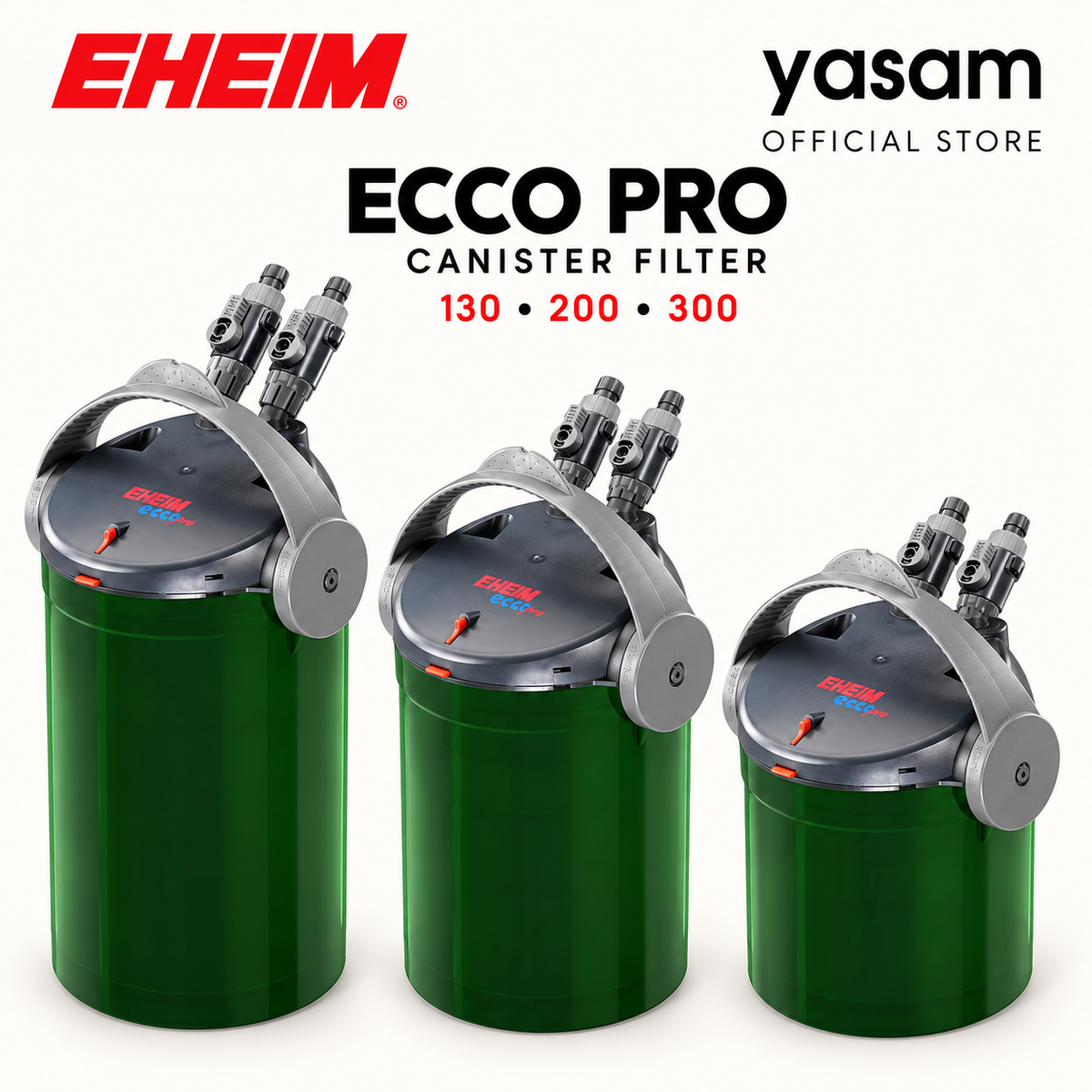 EHEIM Eco Pro External Filter 130/200/300, Low Energy Consumption, Reliable Performance Cannister