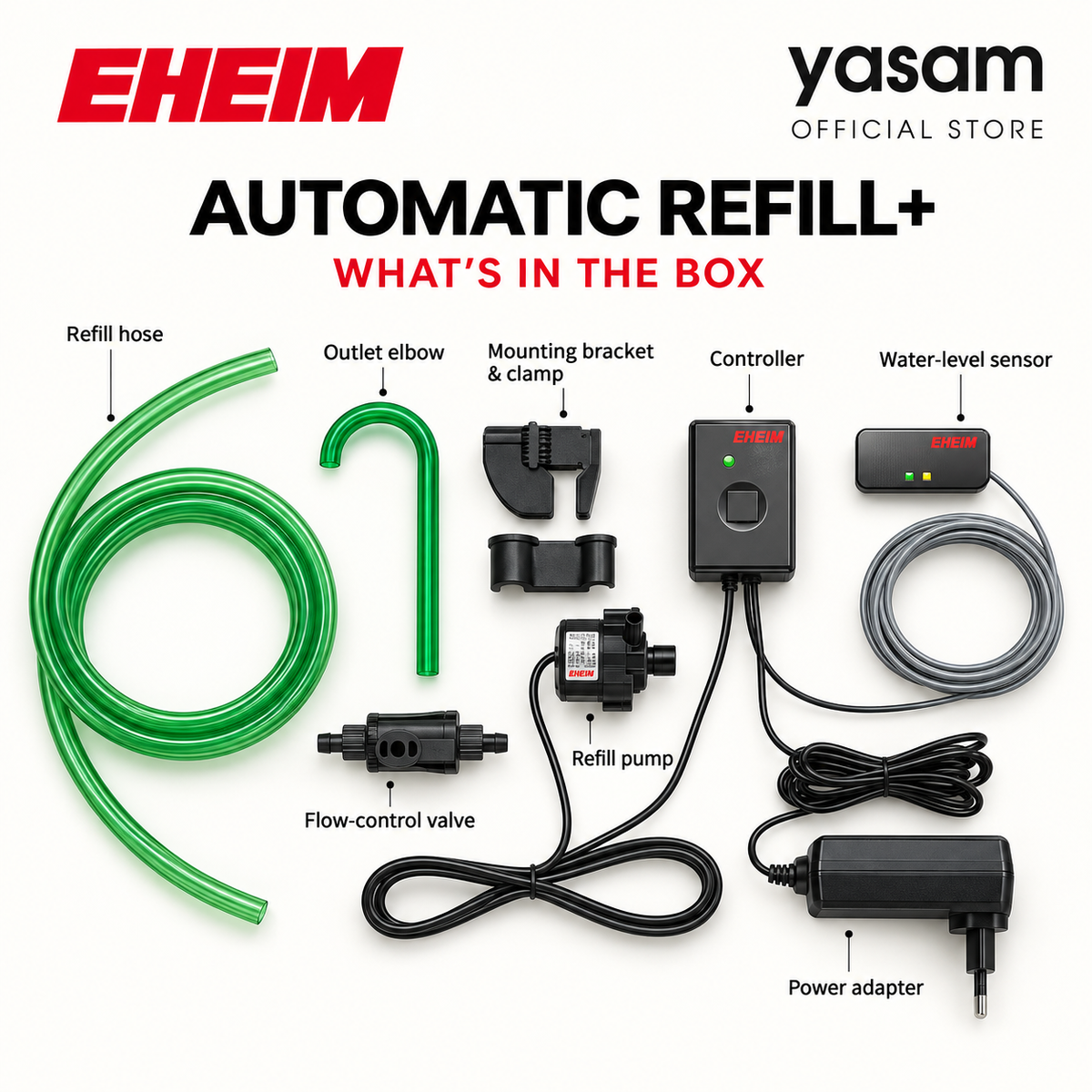EHEIM Waterrefill Automatic Refill+ ATO System Auto Top Off for Aquarium Water Level Controller