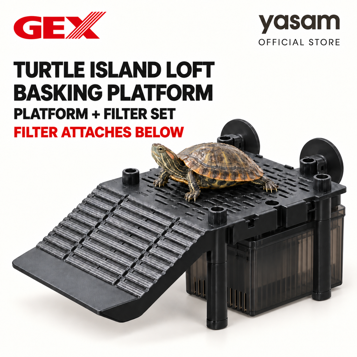 GEX - Turtle Dust Catcher Turtle Filter Waste Collector Water Cleaner Aquarium Accessory