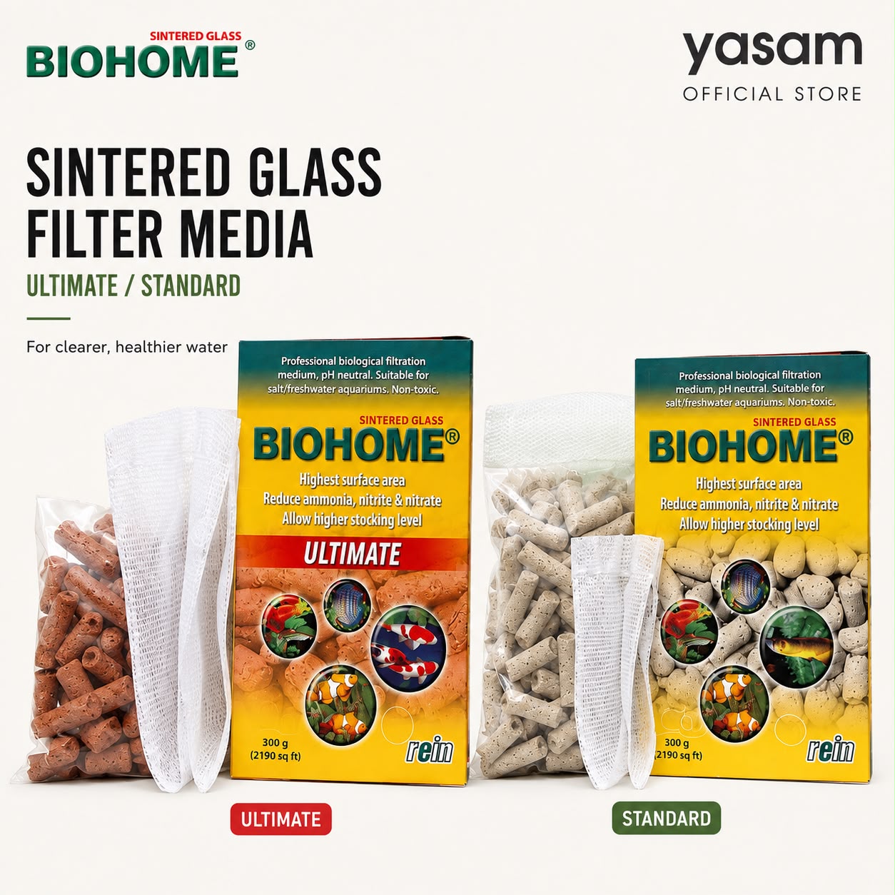 BIOHOME - Media Filter Kaca Sinter ULTIMATE