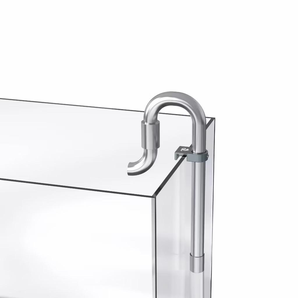 CHIHIROS Metal Pipe Clamp 12mm and 16mm pipes Aluminium Allow Aquarium Inflow Outflow Pipe Holder