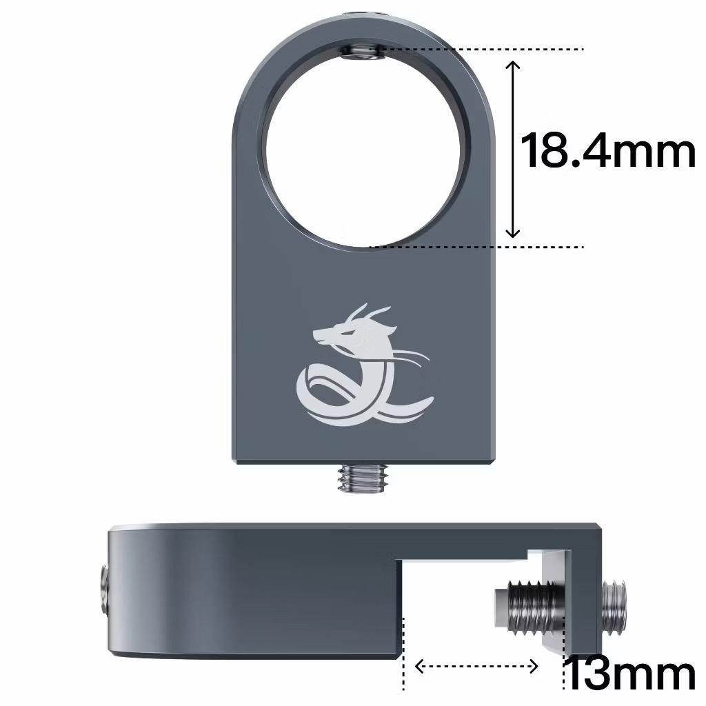 CHIHIROS Metal Pipe Clamp 12mm and 16mm pipes Aluminium Allow Aquarium Inflow Outflow Pipe Holder