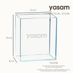 YASAM - Tangki Kaca Mini Kristal untuk Ikan Cupang (Cocok untuk Fotografi)