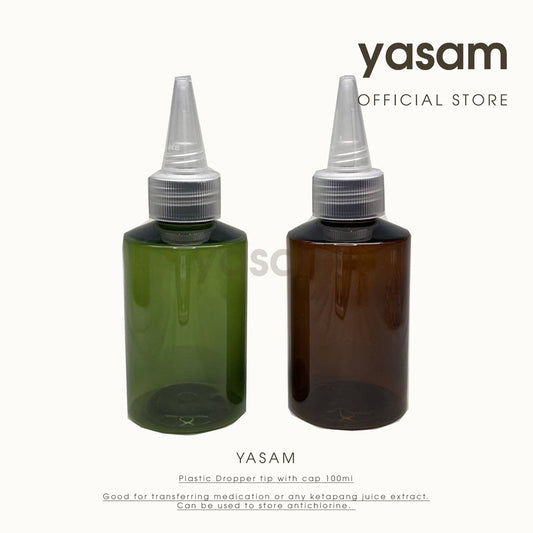 YASAM - Plastic Dropper tip with cap 100ml