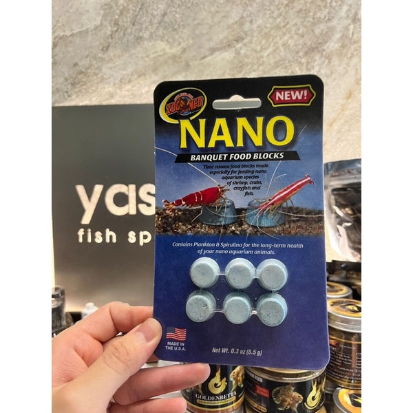 ZOOMED - Nano Banquet Shrimp Crayfish Fish Food Blocks (Holiday Food)