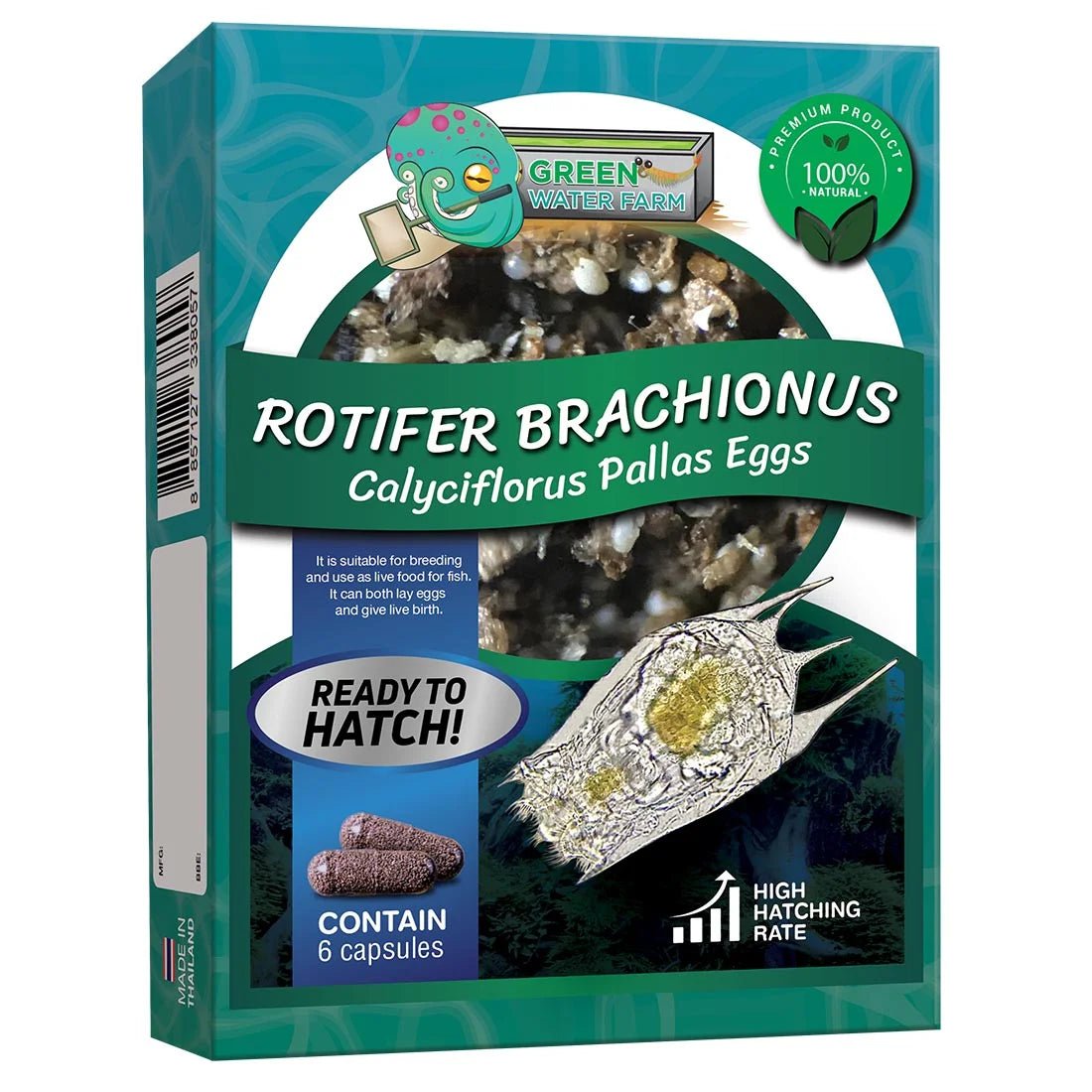 YASAM - Daphnia Rotifer Fairy Shrimp Moina Hatchable Live Feeder Food for Fries by Green Water Farm