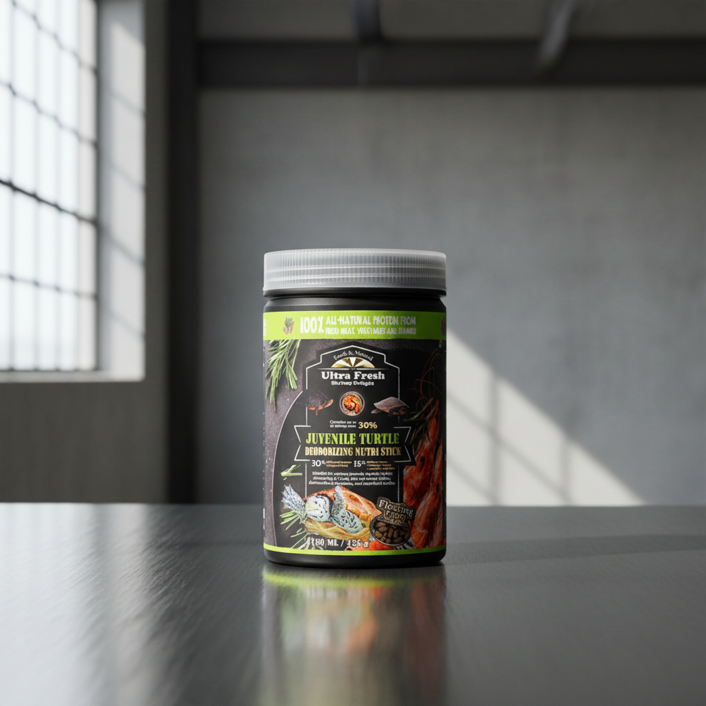 AZOO Ultra Fresh - Juvenile Turtle Stick | Growth Formula Food for Baby Turtles High Protein Calcium