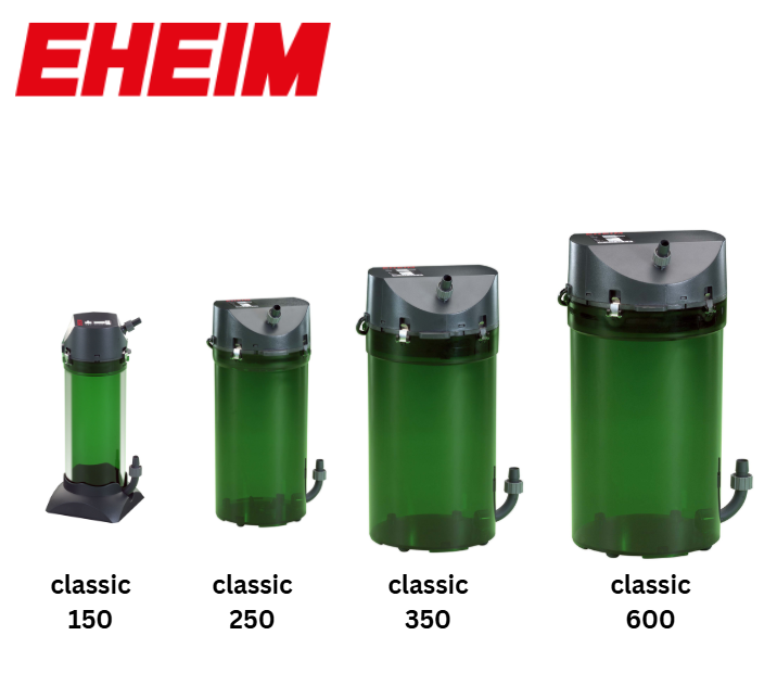 EHEIM - classic external filter comes with media classic 150, 250, 350, 600 for tanks up to 600L
