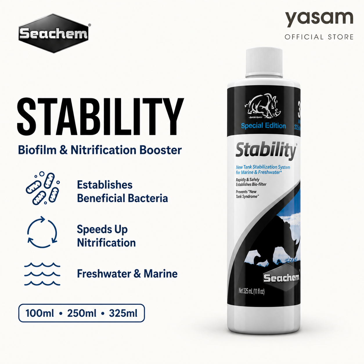 SEACHEM - Stability to Establish Biofilm and speed nitrification process