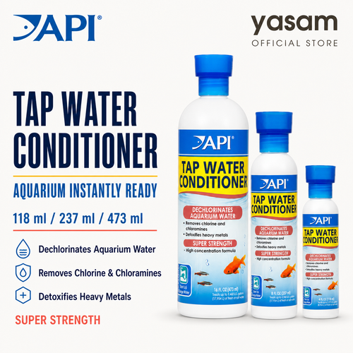 API - Tap Water Conditioner for Aquarium Instantly Ready 118ml, 237ml, 473ml