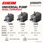 EHEIM Universal Pump Aquarium Submersible External Fresh Marine 1200 2400 3400