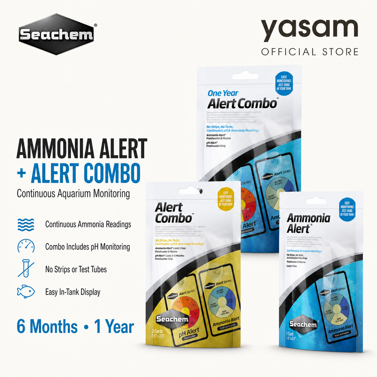 SEACHEM - Alert Combo / Ammonia Alert Monitor