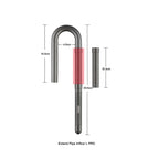 CHIHIROS - Metal Inflow Outflow Pro Metal Jet Pipe Extension Pro for Aquascape