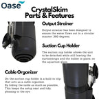 OASE - Skimmer Air Akuarium Crystalskim 350 600 untuk Aquascape Jernih