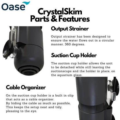 OASE - Crystalskim 350 600 水族馆撇水器，打造晶莹剔透的水族造景