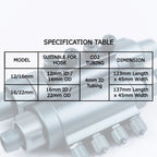 CHIHIROS - Dosing Flow Adapter 12/16mm 16/22mm