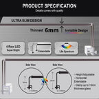 NEO HELIOS - Flat LED Light XP Series Full Spectrum WRGB Ultra Slim LED Lamp Aquascape Landscaping tank Aquarium