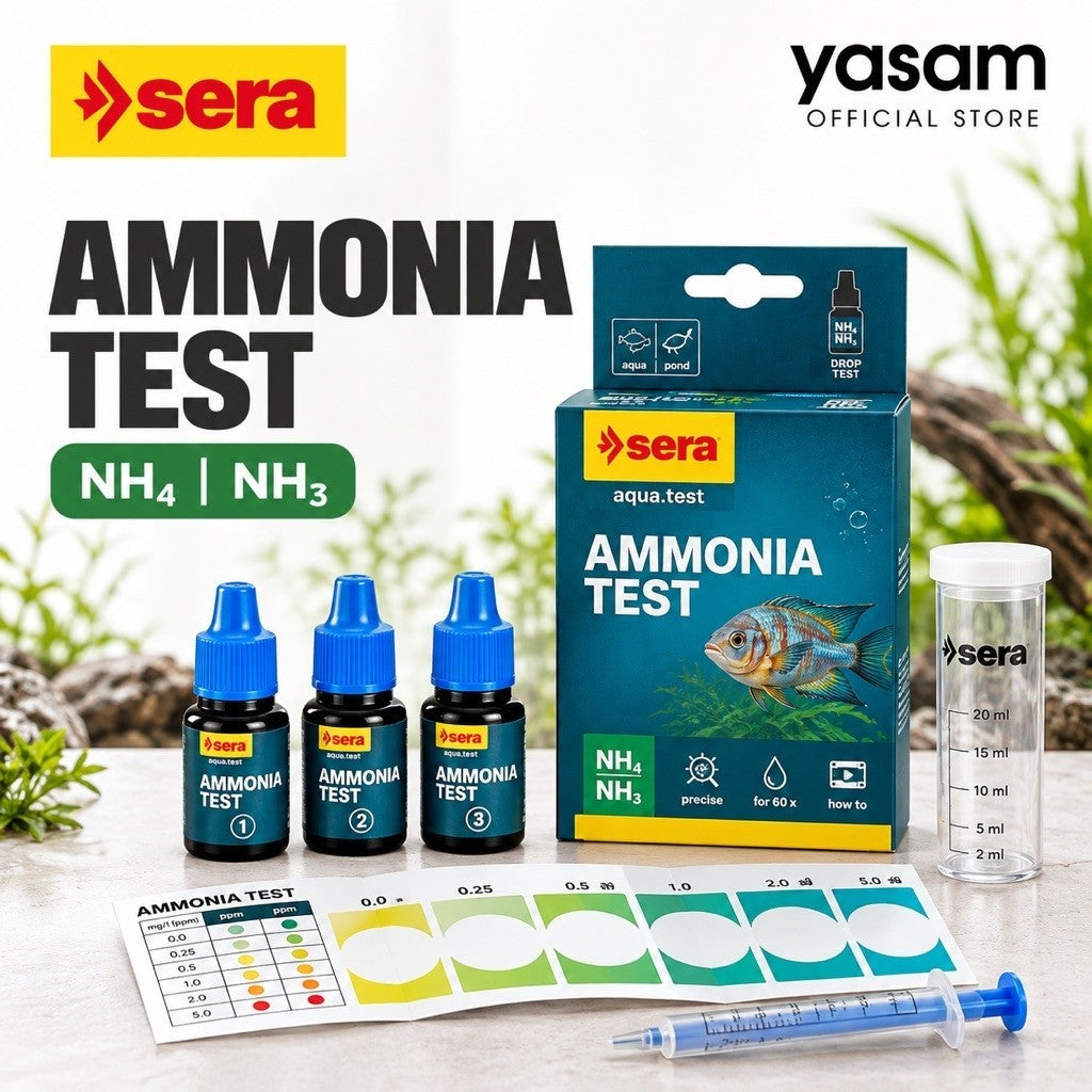 Sera Ammonia Test NH4 NH3 Drop Test Aquarium Water Test Kit for 60x
