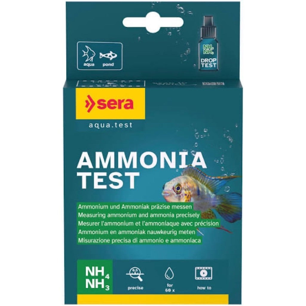 Sera Ammonia Test NH4 NH3 Drop Test Aquarium Water Test Kit for 60x