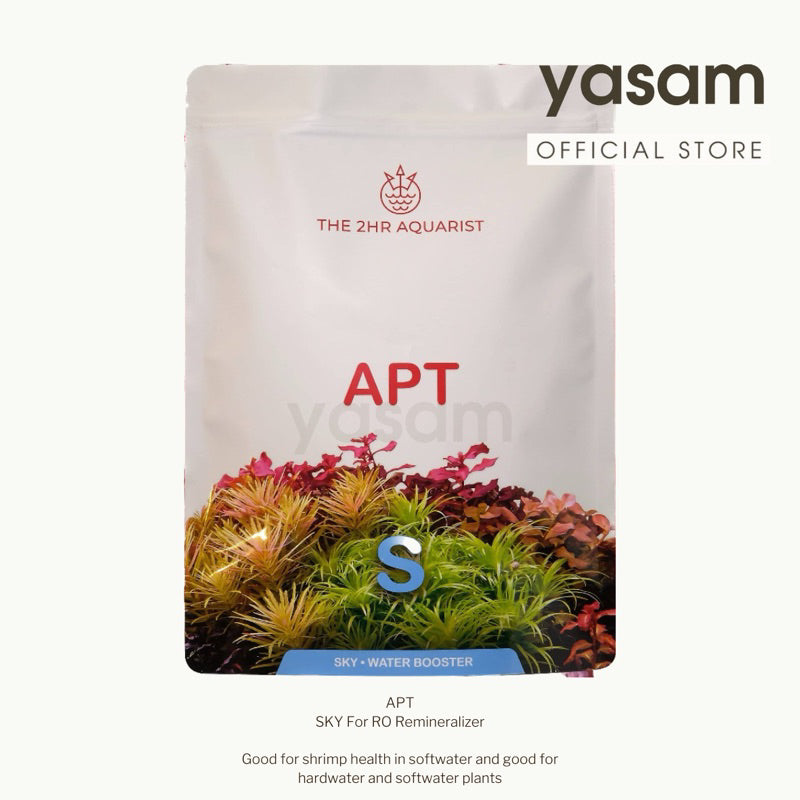APT - SKY 用于反渗透再矿化剂，有利于软水中虾的健康，也有利于硬水和软水植物