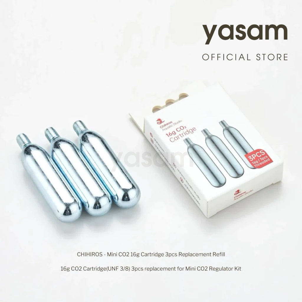 CHIHIROS - Mini CO2 16g Cartridge 3pcs Replacement Refill