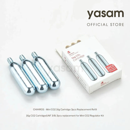 CHIHIROS - Mini CO2 16g Cartridge 3pcs Replacement Refill