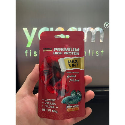 SUMA  - Large Pellet Premium High Protein Betta Feed Max 3 in 1