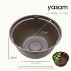 GEX - Medaka Rice Fish, Killifish Plastic Bowl 37-42cm Black Brown Branite