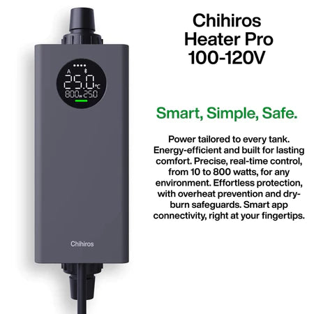 CHIHIROS - Heater Pro Aquarium Heater Adjustable Smart Control for Tropical Fish Arowana, Goldfish