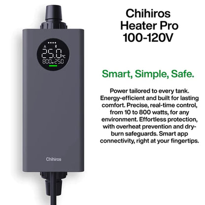 CHIHIROS - Heater Pro Aquarium Heater Adjustable Smart Control for Tropical Fish Arowana, Goldfish