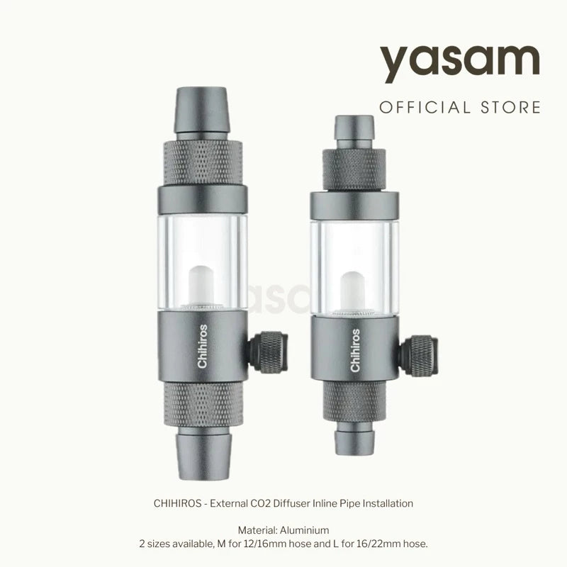 CHIHIROS - External CO2 Diffuser Inline Pipe Installation 12/16mm and 16/22mm