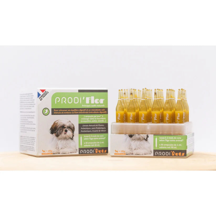 Prodipets - PRODI'FLOR Cat & Dog 30 Vials Probiotics Prebiotics Gut Health & Immunity Supplement