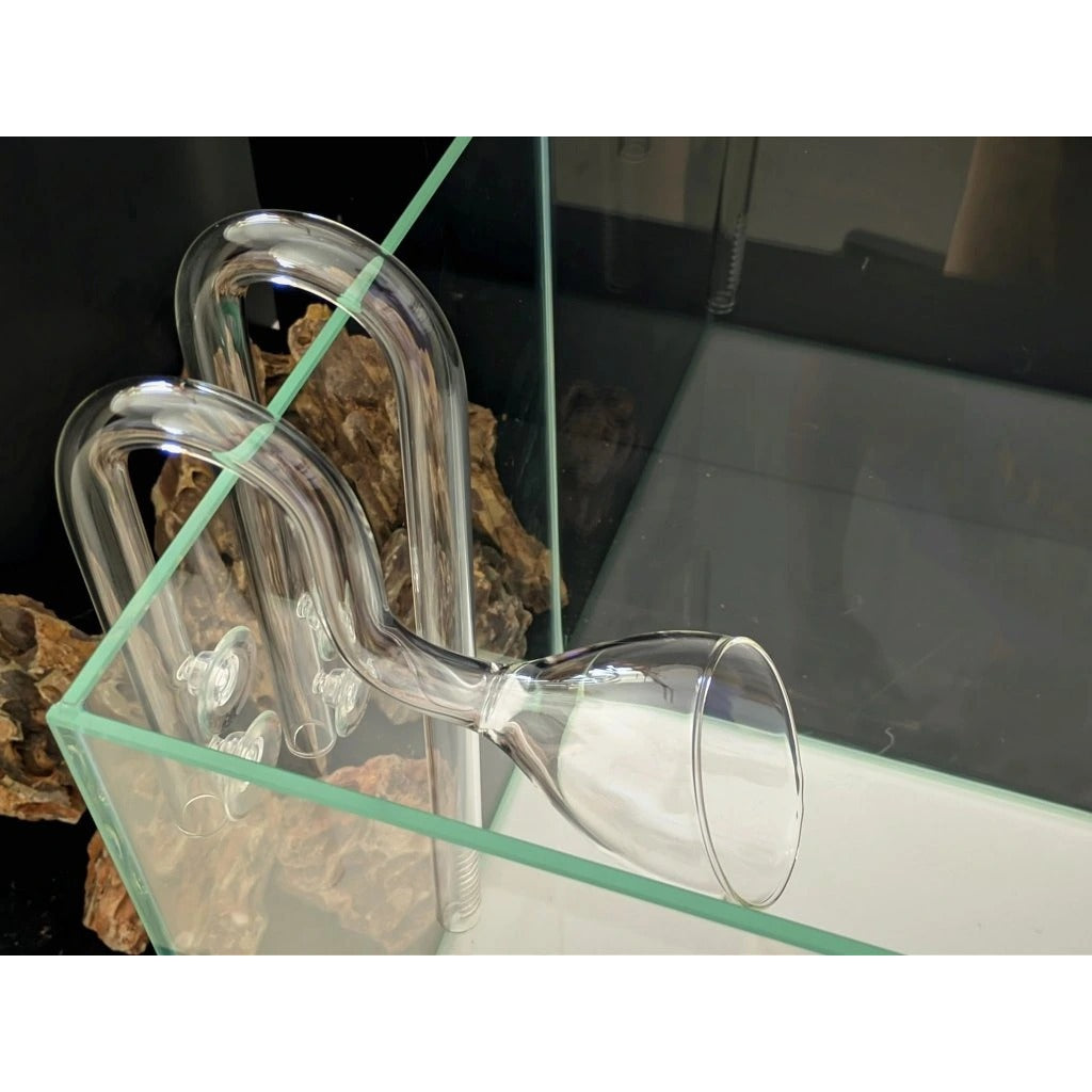 CHIHIROS - Lily Glass Pipe Inflow Outflow Aquarium Filter Pipe Clear Glass