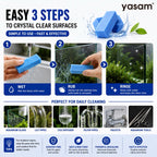 YASAM - Aquarium Glass Water Stain Remover Block Hard Water Algae Cleaner Fish Tank Scrubber