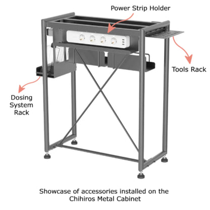 CHIHIROS - Metal Cabinet Accessories Storage Tools Power Strip Holder Dosing Rack Aquarium
