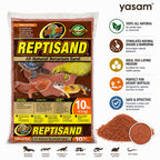 Zoo Med - ReptiSand Natural Red 10lbs Desert Reptile Substrate Bearded Dragon Leopard Gecko Repti Sand