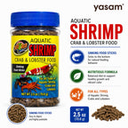 Zoo Med - Shrimp Crab Lobster Food Aquatic Invertebrate Sinking Pellets Fish Tank Feed