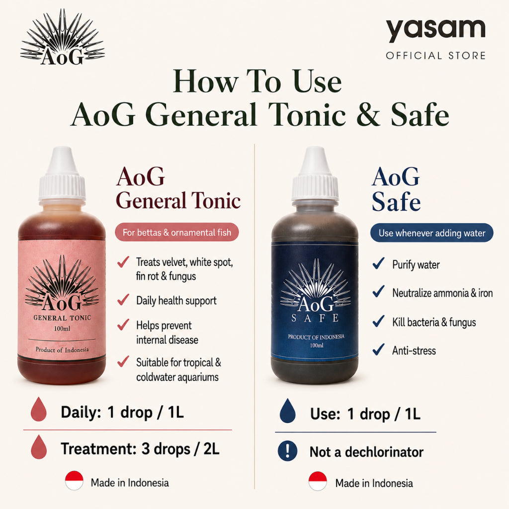 AOG - General Tonic & AOG Safe for Bettas and Aquarium Fishes