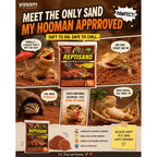 Zoo Med - ReptiSand Natural Red 10lbs Desert Reptile Substrate Bearded Dragon Leopard Gecko Repti Sand