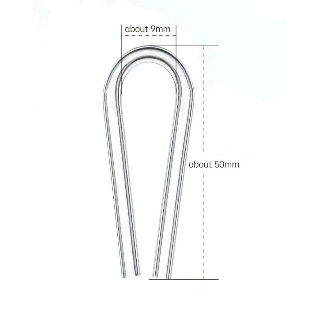 CHIHIROS - U Clip Secure Acrylic Hose Holder for CO2 or O2 (M Size for Standard Air tubbing 9mm)