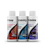 SEACHEM - SURE START PACK Aquarium Conditioner (Try the most popular 3 bottles of Prime, Stability, Pristine)